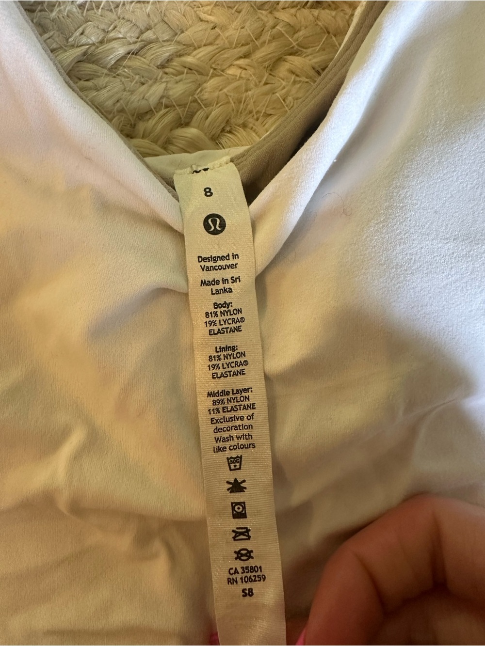 lululemon athletica White Seamless Light Support Bralette - Picture 2 of 3
